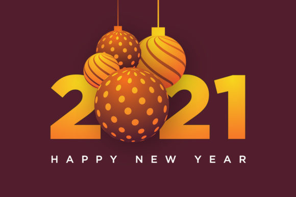 2021 Happy New Year Graphics in Design