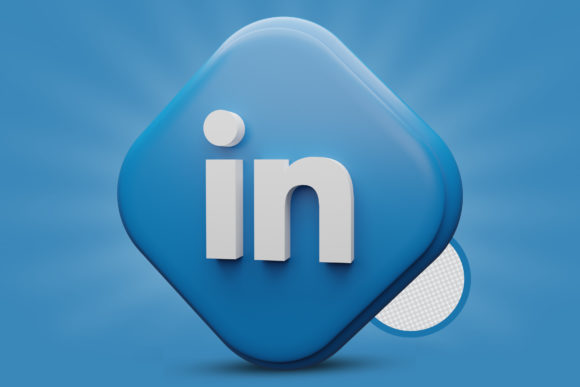 3D LinkedIn Icon: A Premium PSD Logo for Modern Branding