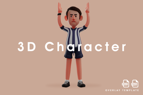 3D Referees Design Raise Both Hands: Evaluating a Practical Sports Asset for Professional Creators