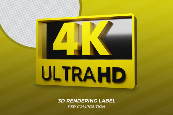 4K HD Ultra 3D Render PSD Icon Logo Essentials