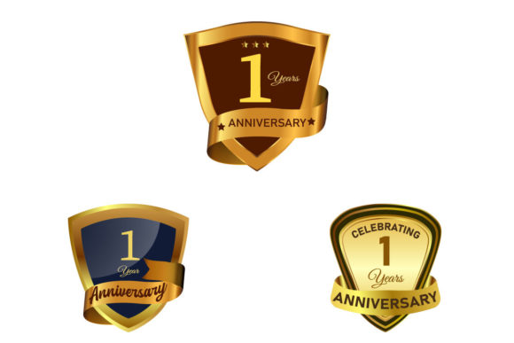 Anniversary Badge 3D Design Collection: A Bold Display Font for Brand Storytelling