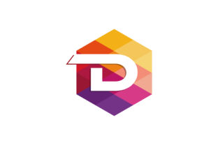 D Letter Colorful Hexagon Logo: Creative Branding Tool