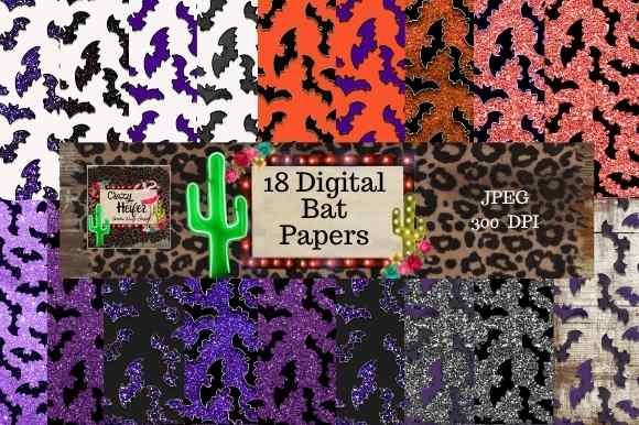 Halloween Bat Digital Papers Glitter: Creative Ways to Elevate Your Seasonal Projects