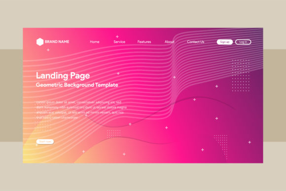 How a Landing Page Background Pink Line Wave Can Transform Your Design