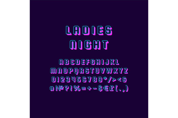 Ladies Night Vintage Vector Alphabet Set – Practical Ways to Use It in Real Projects