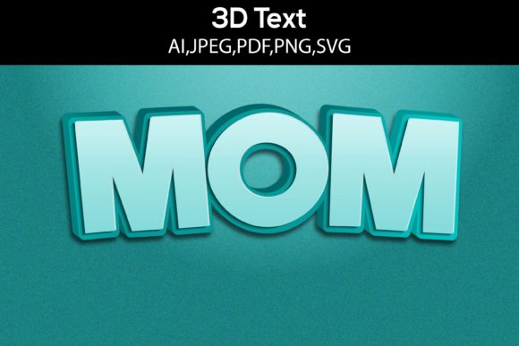 Mom 3D Text Design SVG: How a Single Asset Reflects the Future of Visual Personalization