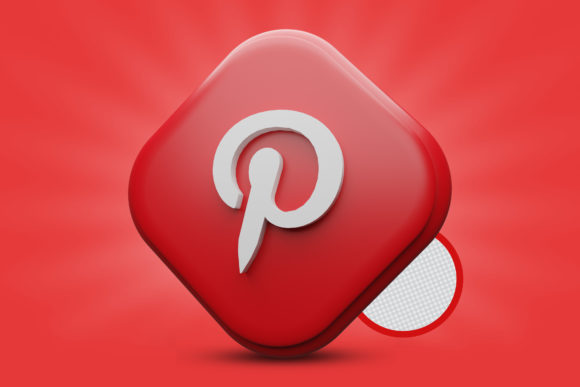 Pinterest 3D Render Premium PSD Logo: Your Guide to Eye-Catching Branding Assets