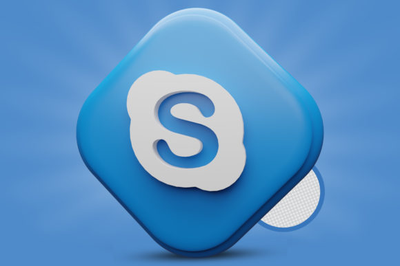 Skype Icon 3D Render Premium PSD Logo: The Ultimate Resource for Professional Branding
