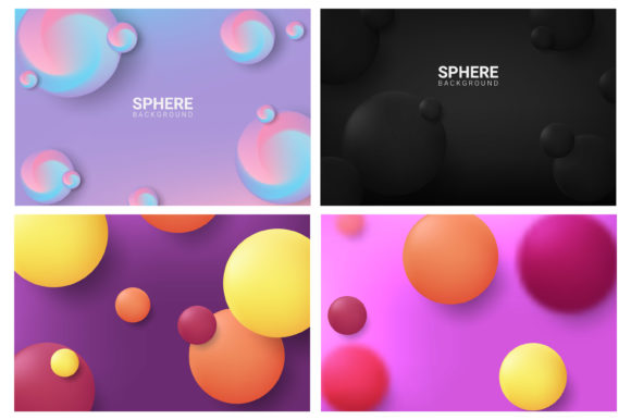 Sphere Circle Colorful Trendy Abstract Art Guide