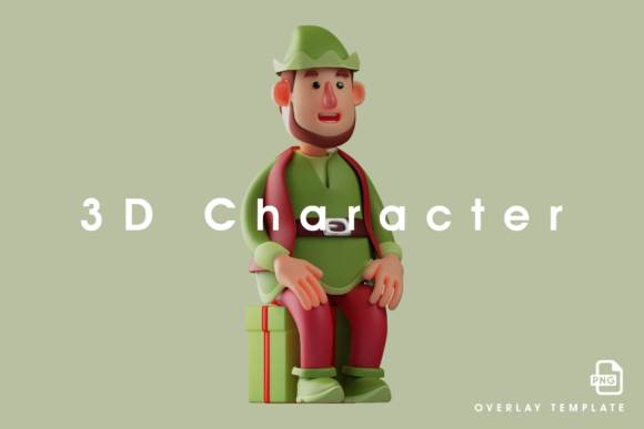 Strategic Use of 3D Elf Design Sitting on a Gift Box in Modern Branding and Seasonal Campaigns
