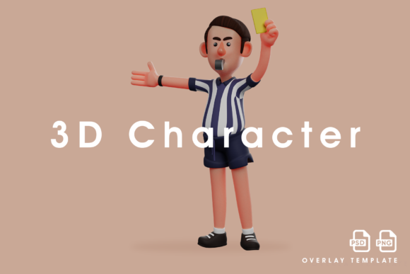 The Angry Face Referees 3D Cartoon Design