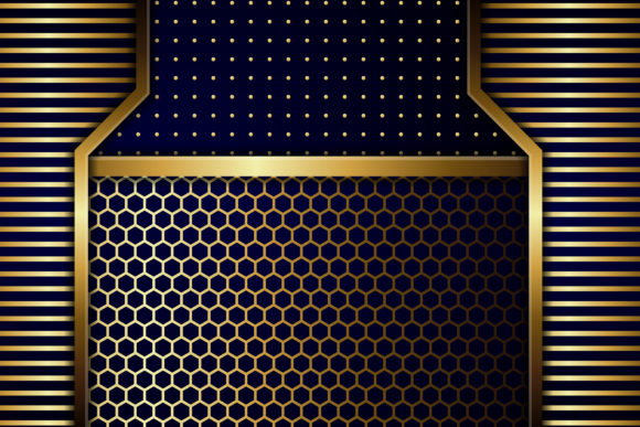 The Blue Light Gold Geometric Background: A Design Aesthetic That Balances Warmth and Precision