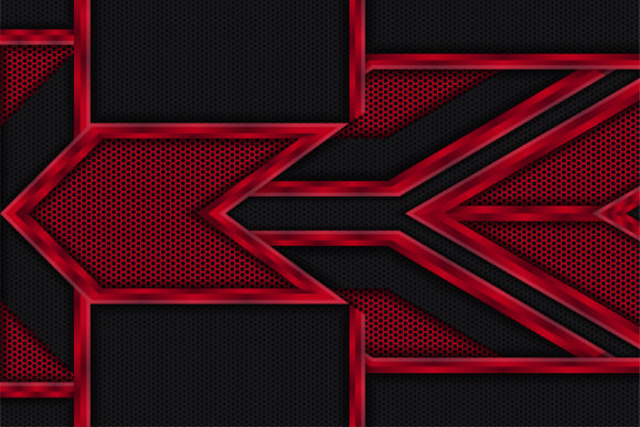 The Enduring Appeal of the Red Black Hexagon Background