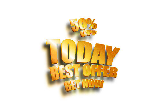 Today Best Offer Get Now Text 3D Design: A Strategic Approach to Visual Urgency