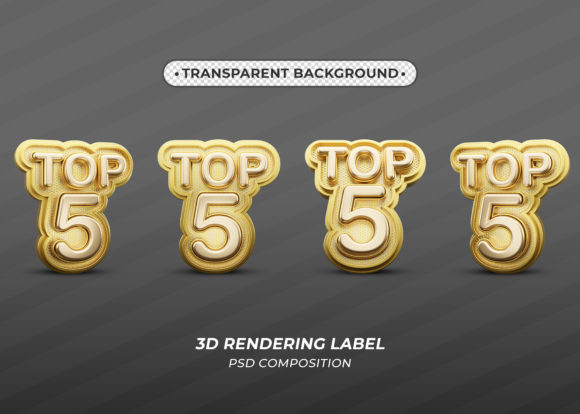 Top 5 3D Render PSD Text Icon Designs That Elevate Your Visual Identity