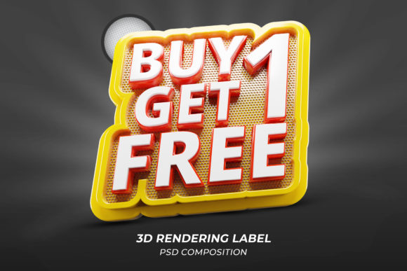 Unlock Creative Potential with Buy 1 Get 1 Typography Shape 3D Design