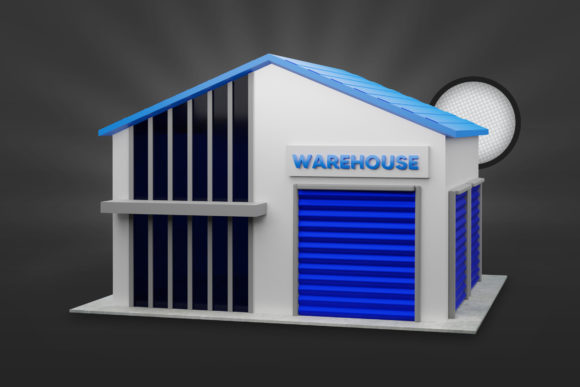 Warehouse 3D Render PSD: Practical Uses for Designers and Creators